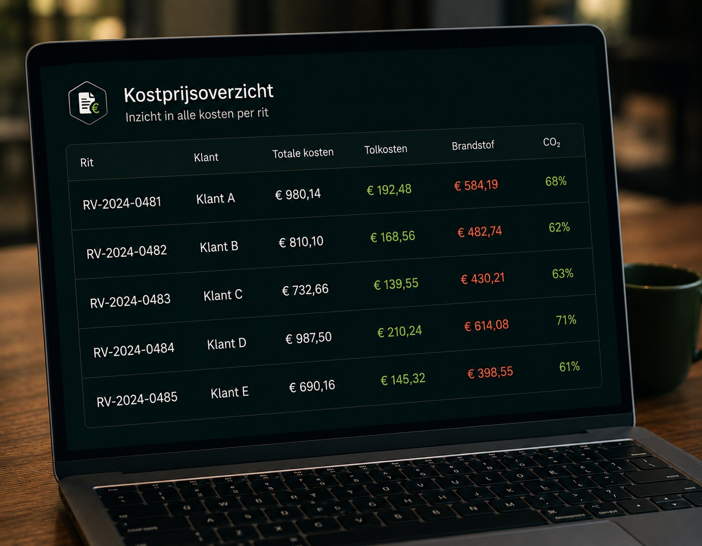 Contract en risico overzicht